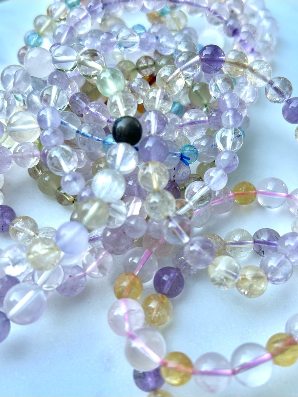 Multi-Color Beaded Stretch Bracelet - Women Jewelry